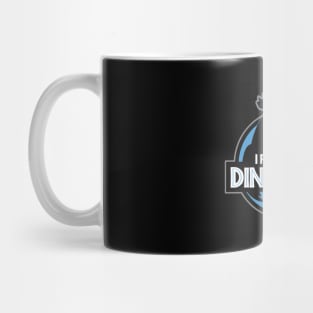 I Raise Tiny Dinosaurs Black & Blue Mug